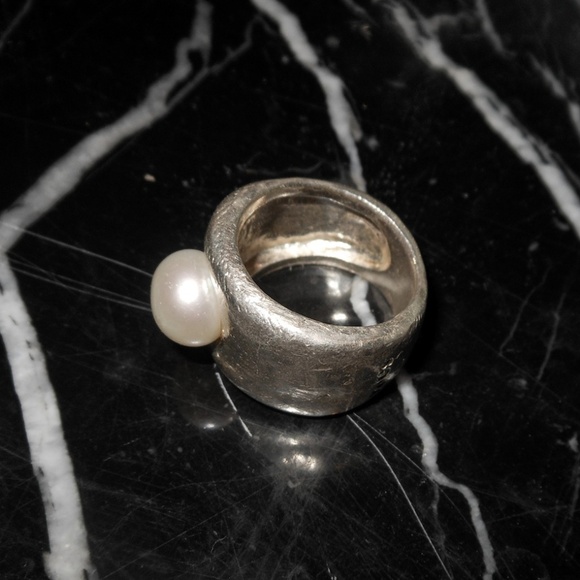 Tous Sterling Silver 925 Women Ring with freshwater Pearl - Picture 5 of 8